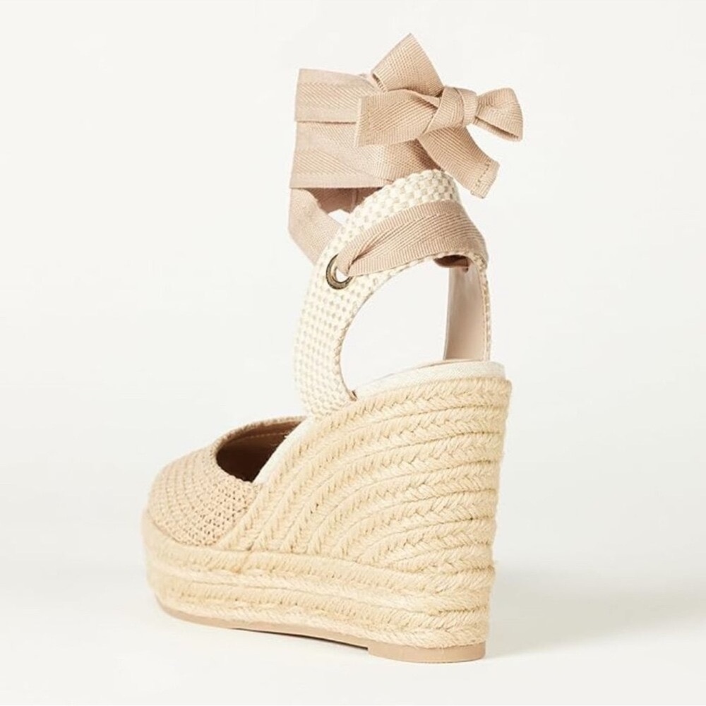 The Drop Women's Zuki Wedge Espadrille Sandals Tan Size 8 - Picture 3 of 14